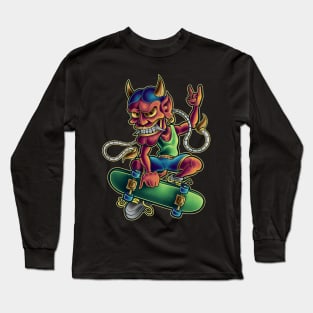 Hannyo Skateboard Long Sleeve T-Shirt